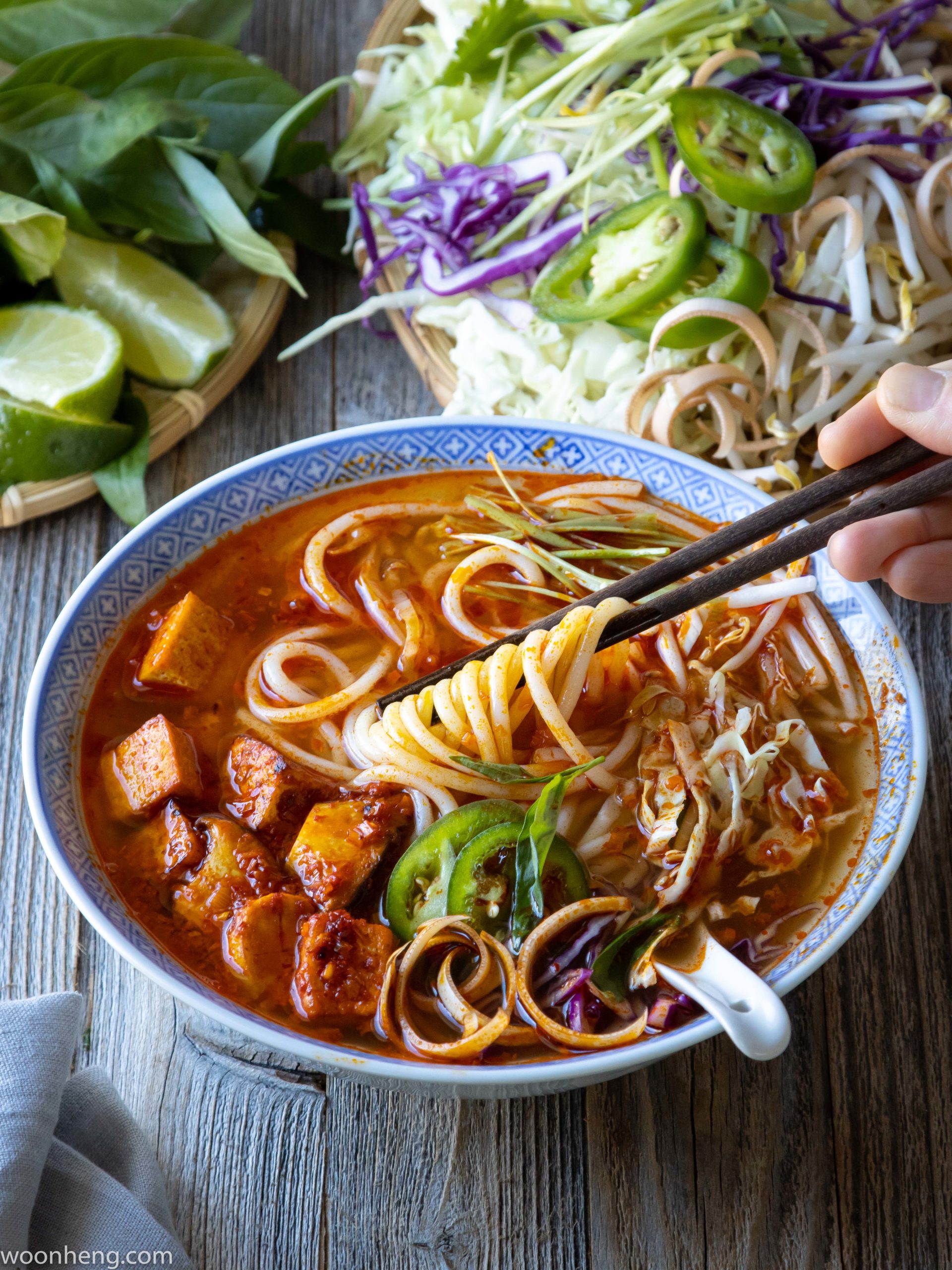 Vegan Fire Noodles - The Viet Vegan