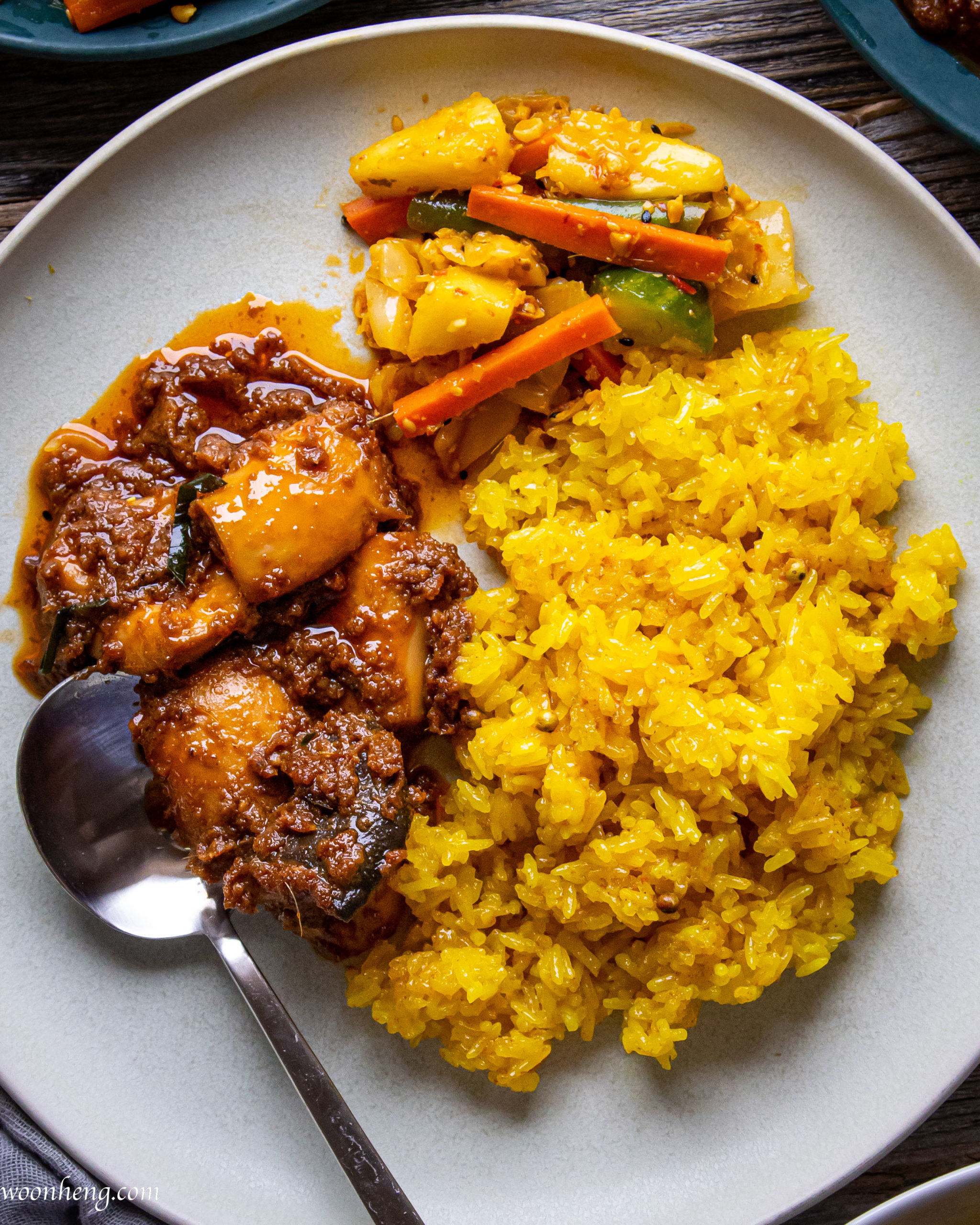 How to make a Perfect Nasi Kunyit  Turmeric Rice  