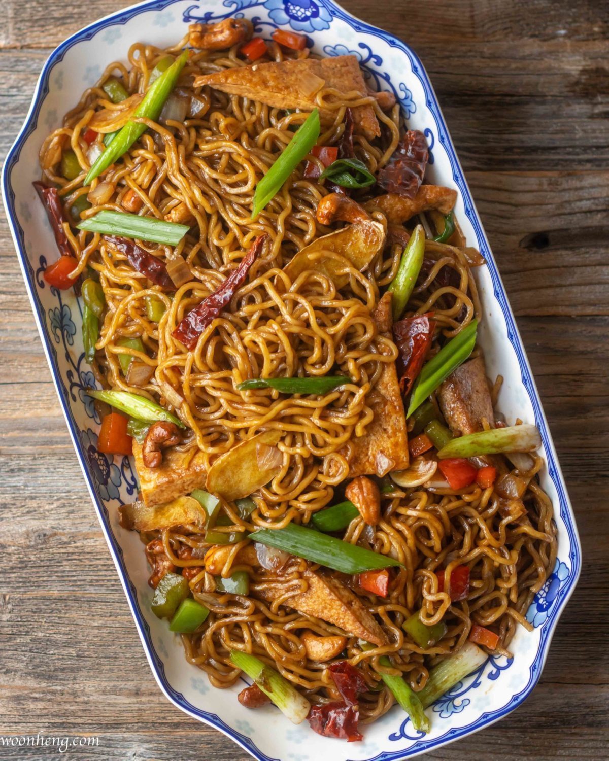 Nouilles soba et courgettes kung pao