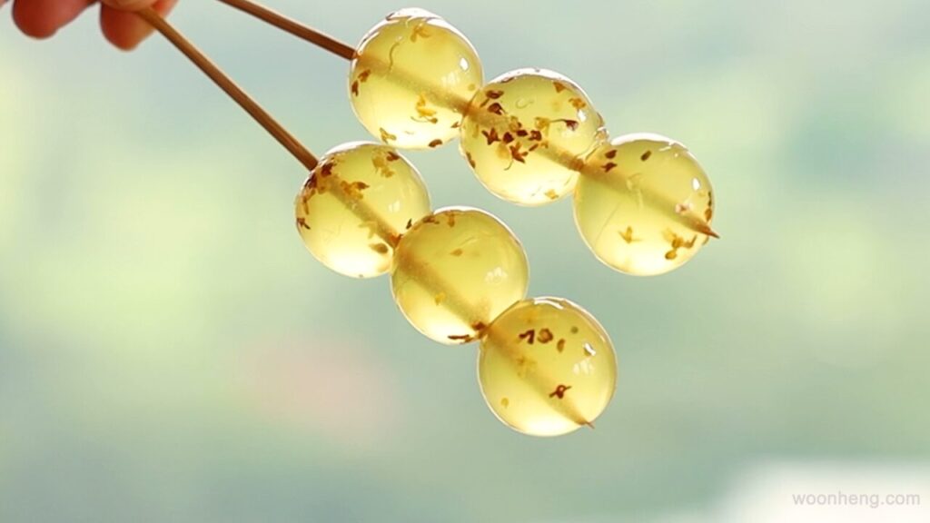 Osmanthus Konnyaku Jelly Balls - 桂花果冻 - WoonHeng